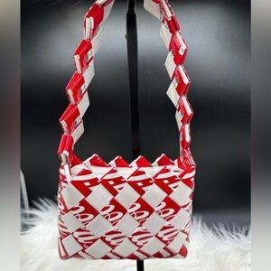 Recycled Coke Mini Purse Coca Cola Braided Bag